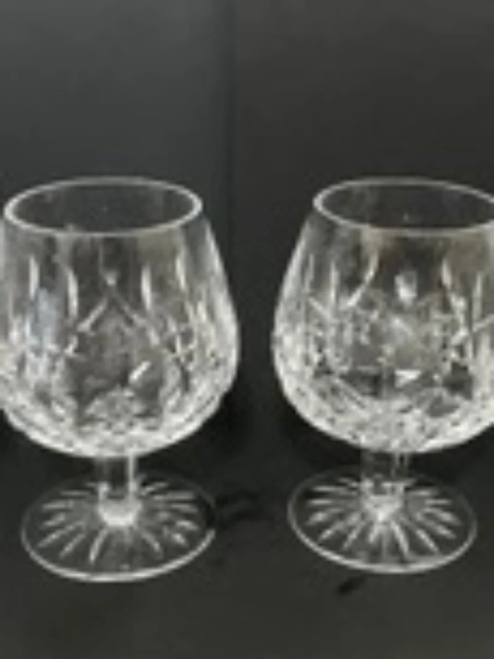 VINTAGE CUT GLASS BRANDY AND WHISKY SNIFFER